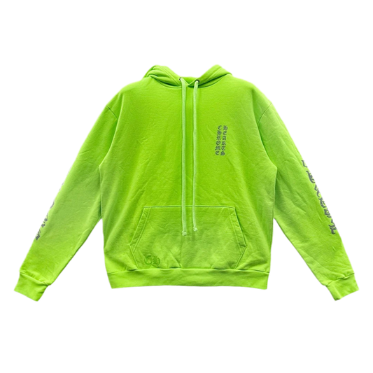 CHROME HEARTS MIAMI NEON VERTICAL LOGO HOODIE