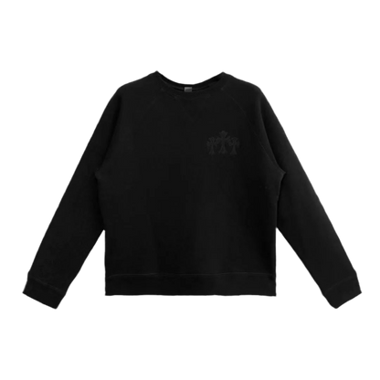 CHROME HEARTS CH LOGO CEMETERY CREWNECK BLACK
