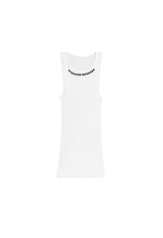 CHROME HEARTS NECK LOGO BANNER TANK TOP