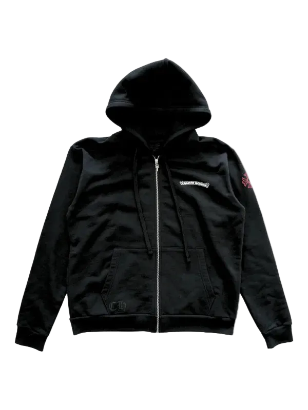 CHROME HEARTS NYC EXCLUSIVE SCROLL ZIP UP HOODIE