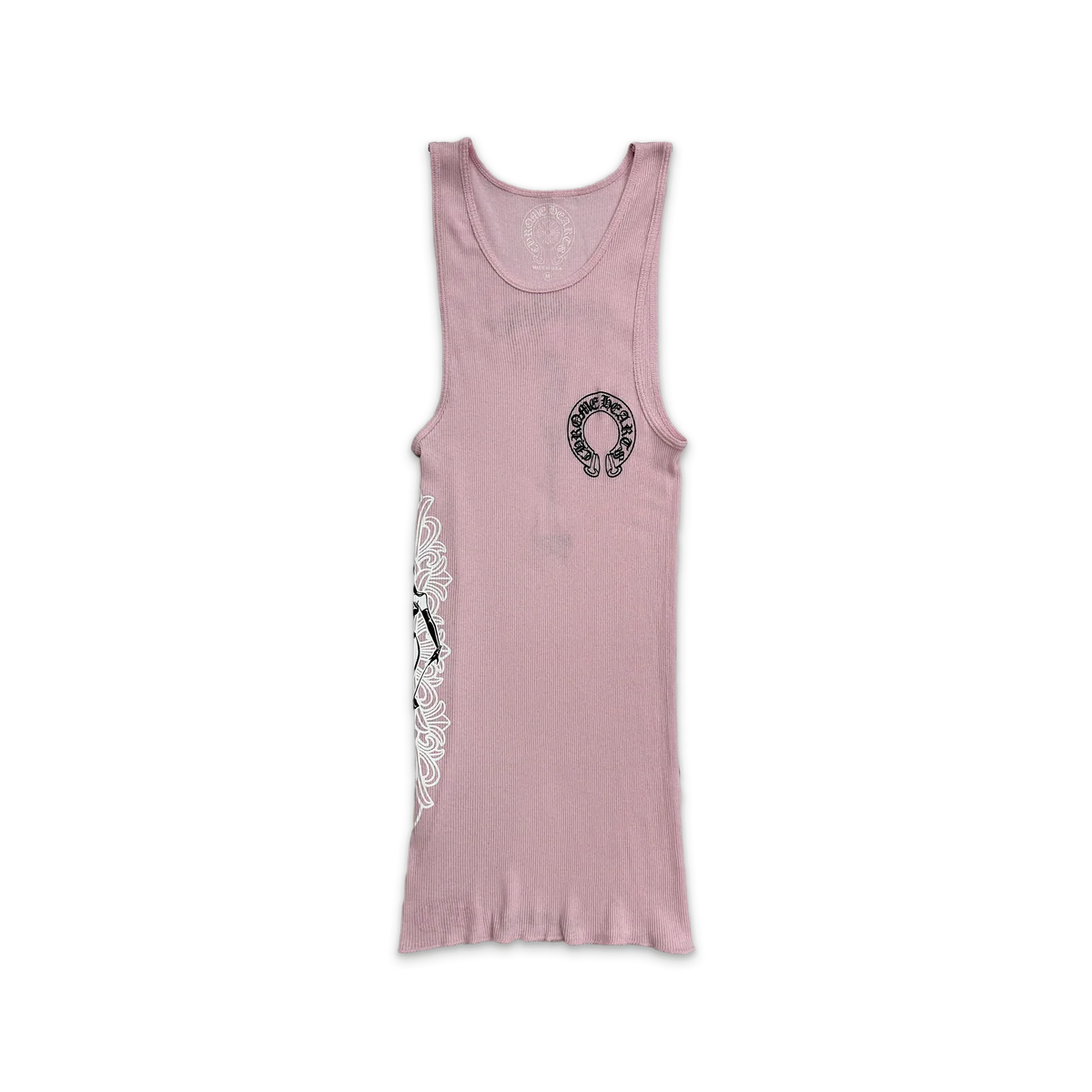 CHROME HEARTS DEADLY DOLL TANK TOP DRESS WHITE