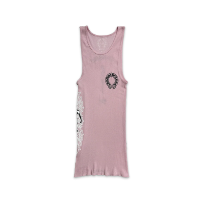 CHROME HEARTS DEADLY DOLL TANK TOP DRESS PINK