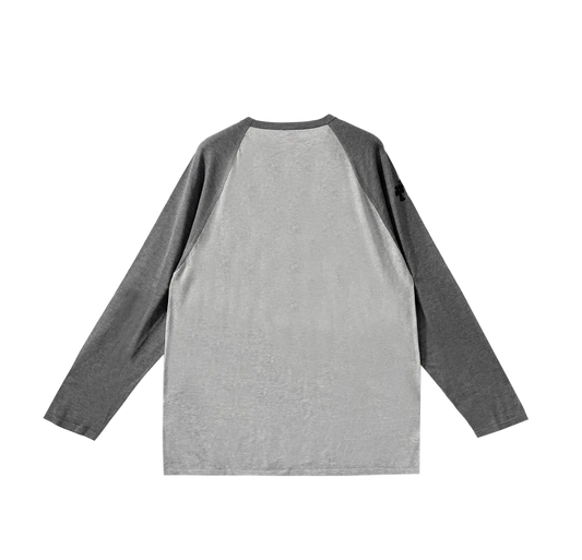 CHROME HEARTS SILK LEATHER PATCH BASEBALL SHIRT