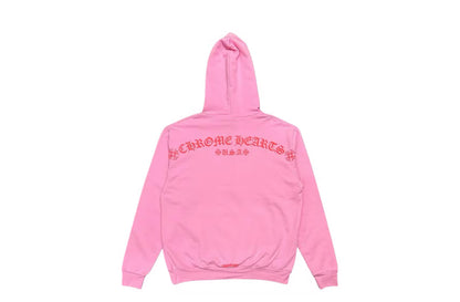 CHROME HEARTS SHOULDER LOGO HOODIE (PINK/RED)