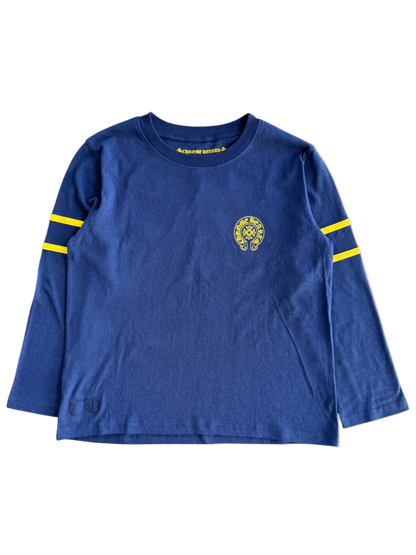 CHROME HEARTS WOMENS ROLLER SKATE 33 LONGSLEEVE SHIRT (NAVY)