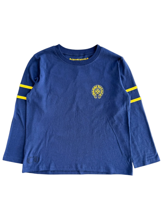CHROME HEARTS WOMENS ROLLER SKATE 33 LONGSLEEVE SHIRT (NAVY)