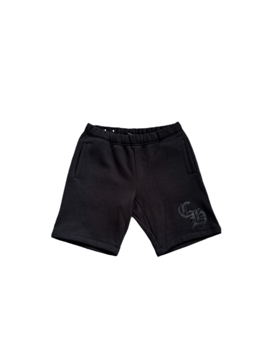 CHROME HEARTS CH LOGO SWEAT SHORTS BLACK
