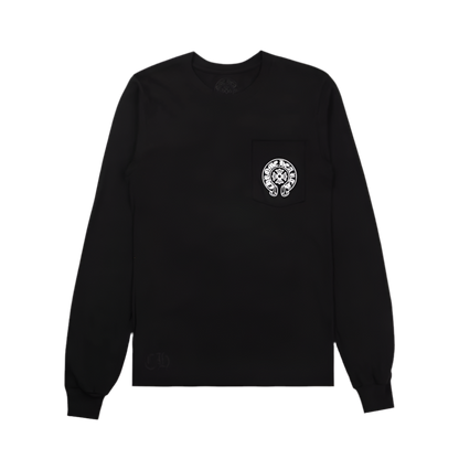 CHROME HEARTS ASPEN FLORAL HORSESHOE LONGSLEEVE T-SHIRT