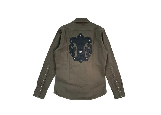 Chrome Hearts Olive Fleur Jacket