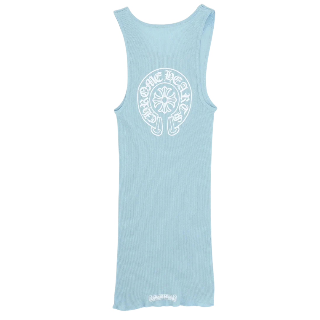 CHROME HEARTS BLUE HORSESHOE TANK TOP