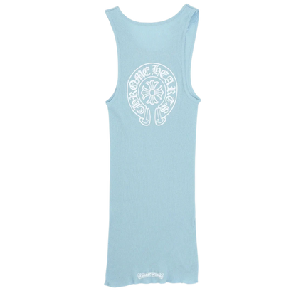 CHROME HEARTS BLUE HORSESHOE TANK TOP