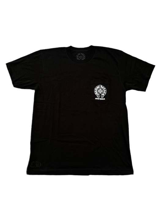 CHROME HEARTS NEW YORK EXCLUSIVE HORSESHOE LOGO T-SHIRT (BLACK)