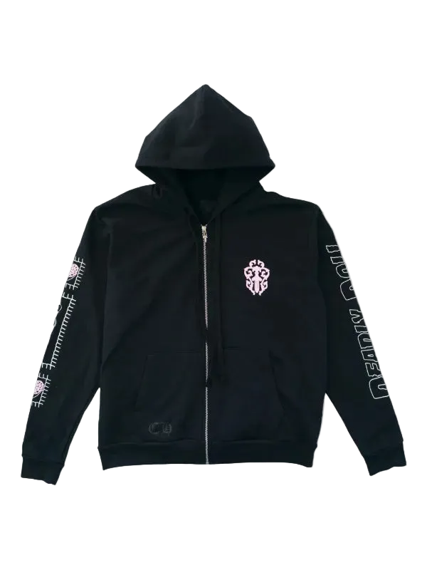 CHROME HEARTS DEADLY DOLL ZIP UP HOODIE