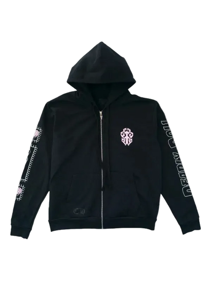 CHROME HEARTS DEADLY DOLL ZIP UP HOODIE