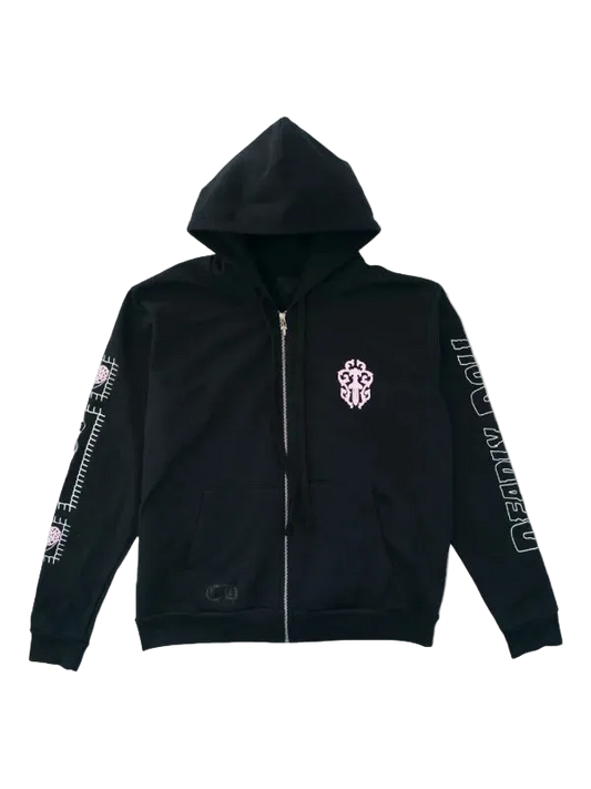 CHROME HEARTS DEADLY DOLL ZIP UP HOODIE