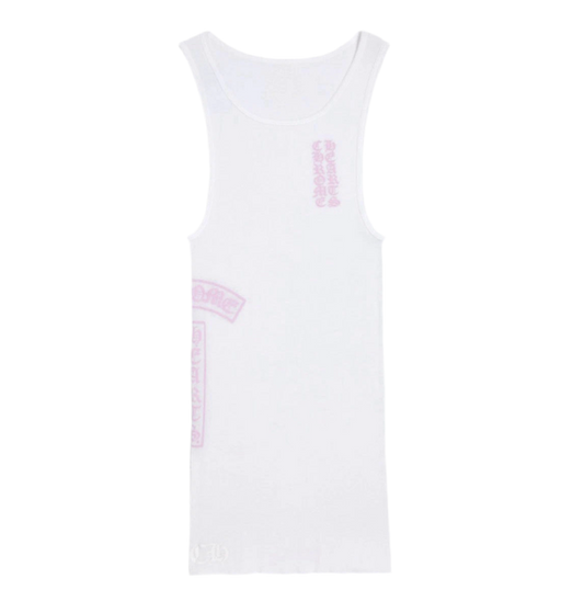 CHROME HEARTS VERTICAL LOGO T-BAR TANK TOP