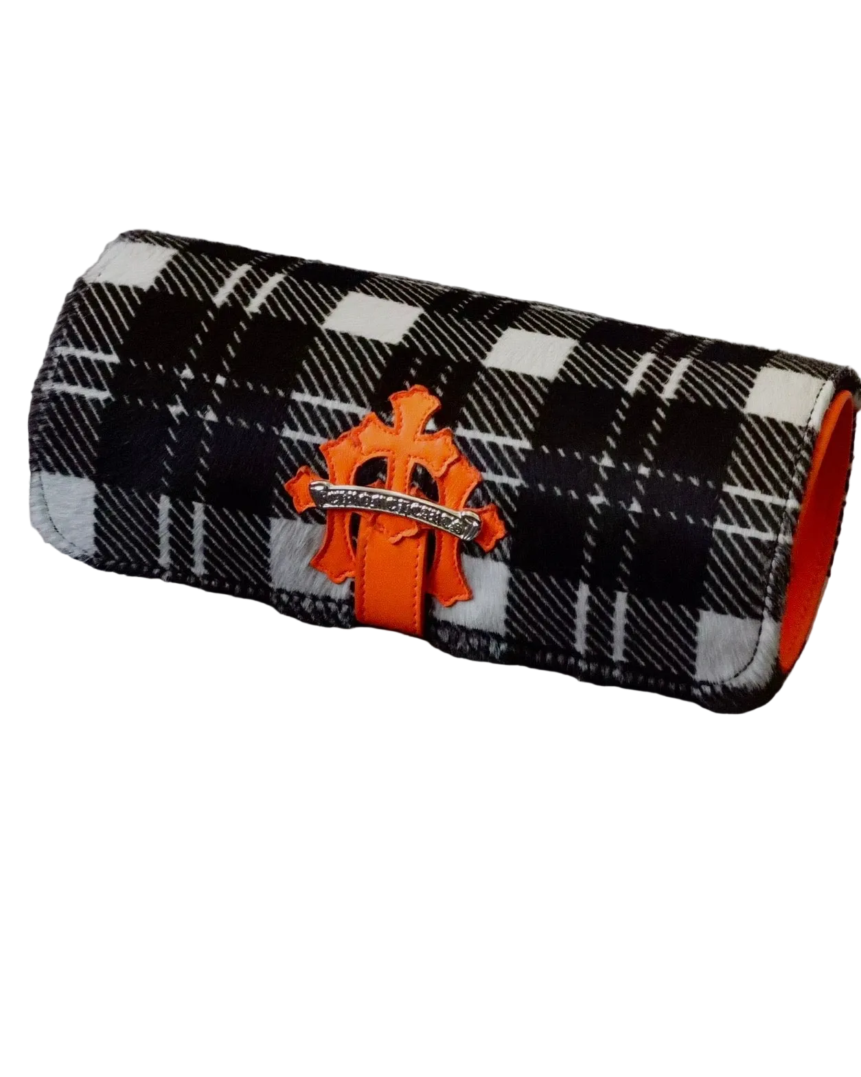 CHROME HEARTS WATCH ROLL PLAID / ORANGE