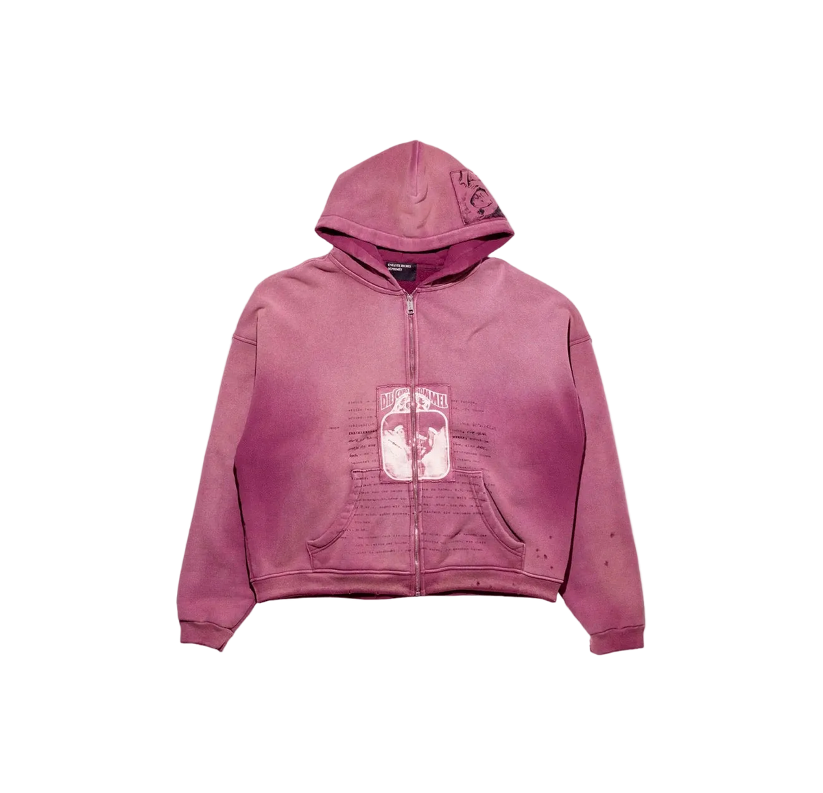 ENFANTS RICHES DEPRIMES ROCK/PAPER/SCISSORS II ASSEMBLAGE ZIP HOODIE