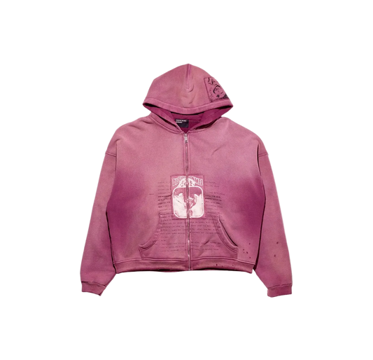 ENFANTS RICHES DEPRIMES ROCK/PAPER/SCISSORS II ASSEMBLAGE ZIP HOODIE