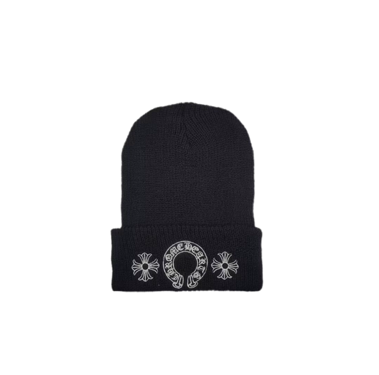 CHROME HEARTS HORSESHOE LOGO BEANIE