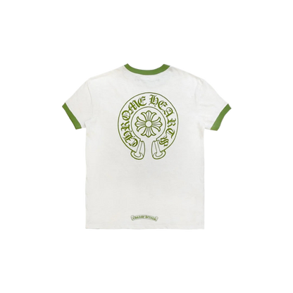 CHROME HEARTS WOMENS CROP TEE (MATCHA/WHITE)