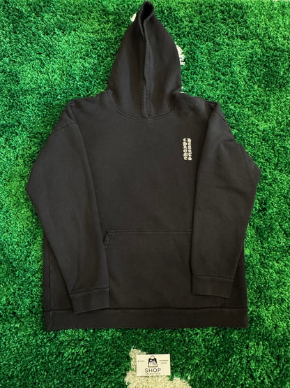 (U) CHROME HEARTS VERTICAL LOGO EMBROIDERED HOODIE