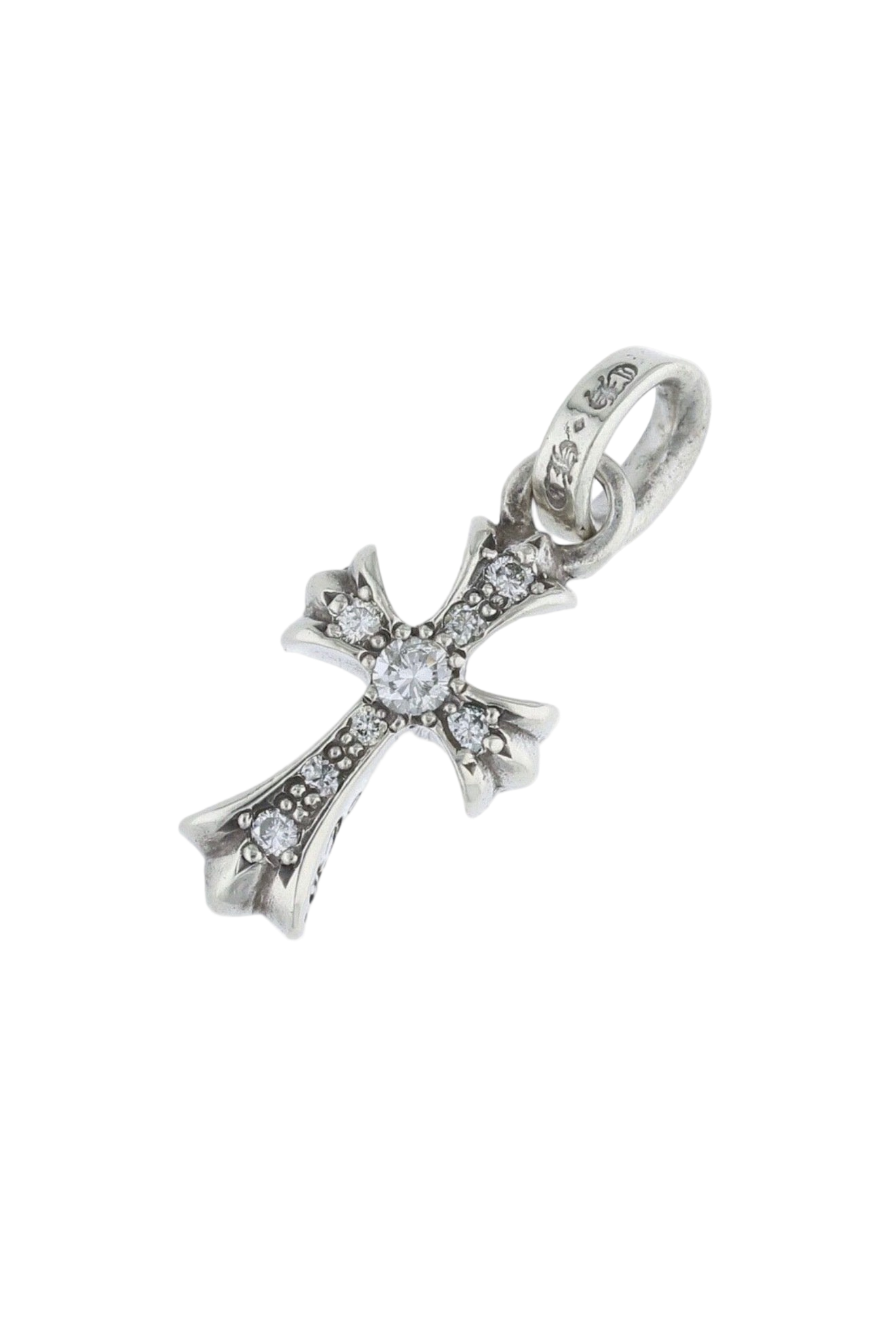 CHROME HEARTS SILVER/DIAMOND BABYFAT PENDANT