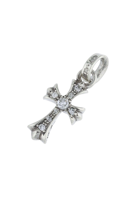 CHROME HEARTS SILVER/DIAMOND BABYFAT PENDANT