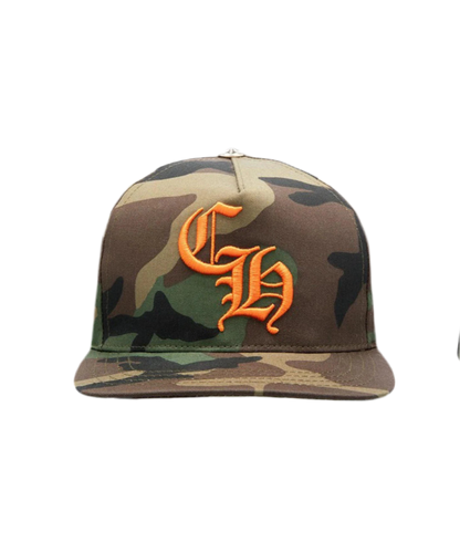 CHROME HEARTS CAMO ORANGE CH BASEBALL HAT