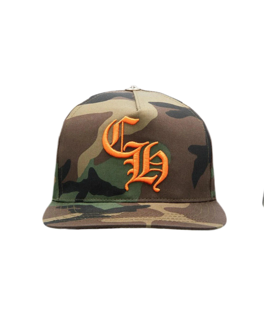 CHROME HEARTS CAMO ORANGE CH BASEBALL HAT