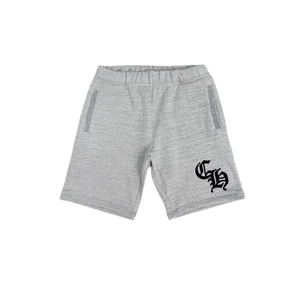 CHROME HEARTS CH LOGO SWEAT SHORTS GREY