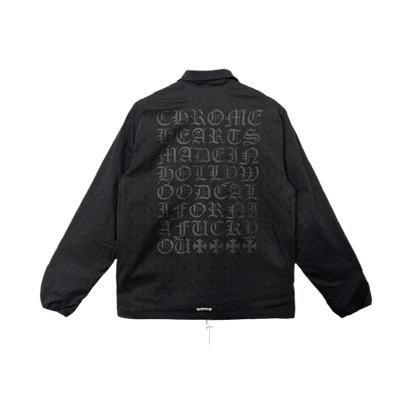 CHROME HEARTS NYLON MONOGRAM EYECHART BOMBER JACKET