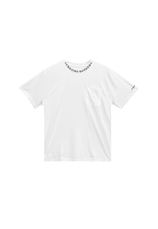 CHROME HEARTS NECK LOGO T-SHIRT (BLACK/WHITE)