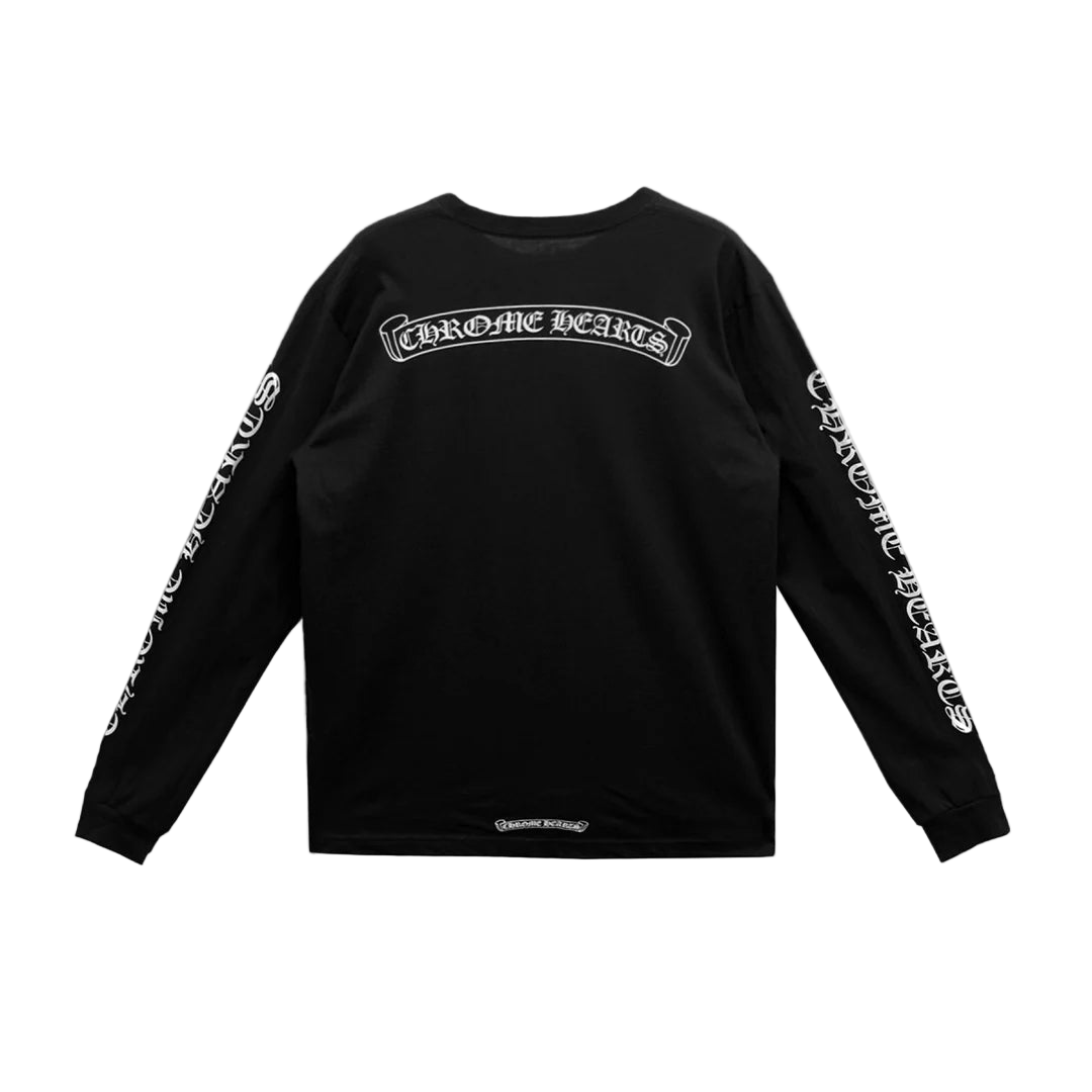 CHROME HEARTS SCROLL LONG SLEEVE T-SHIRT