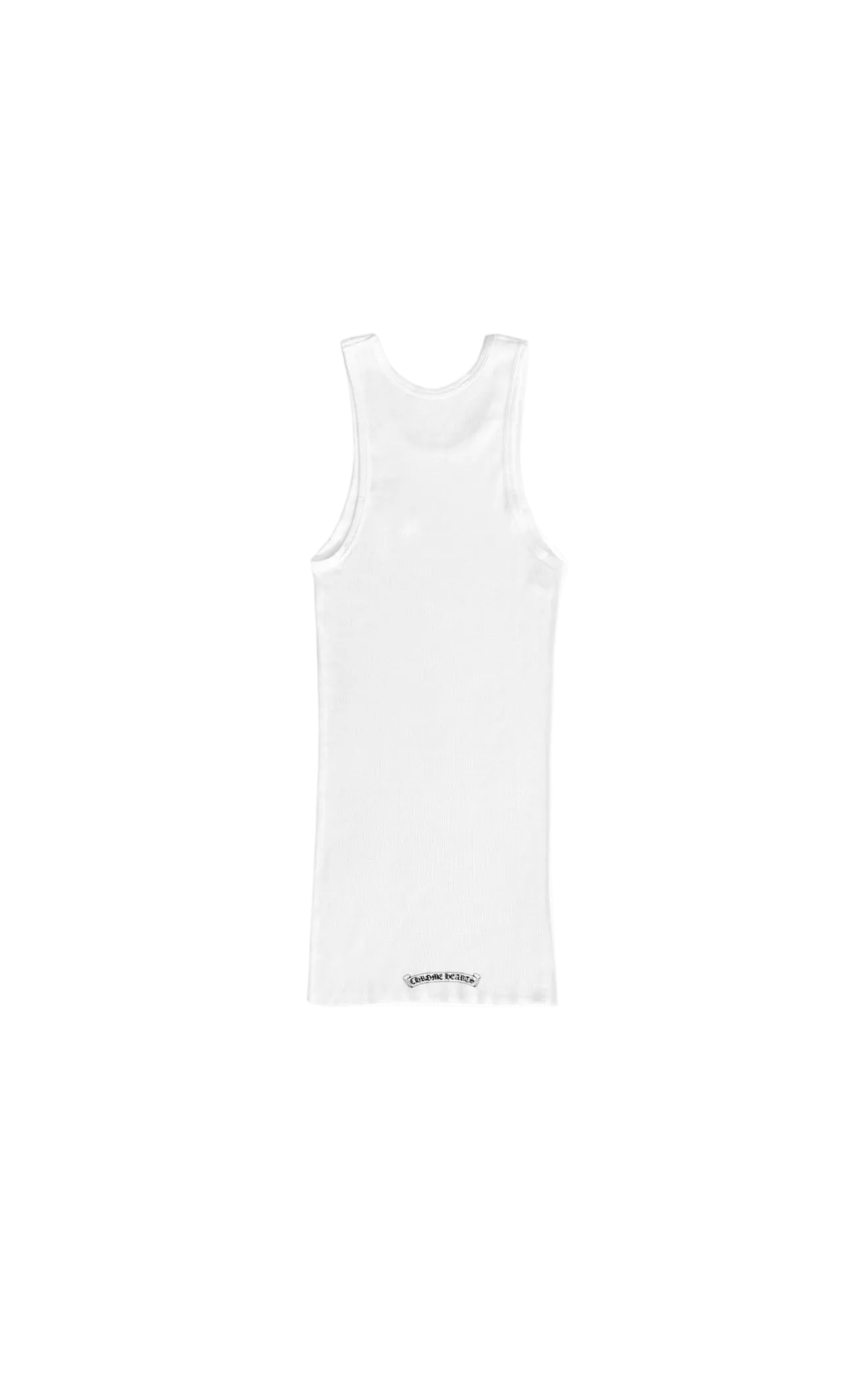 CHROME HEARTS CRYSTAL FLEUR PATCH TANK TOP (WHITE) (Copy)
