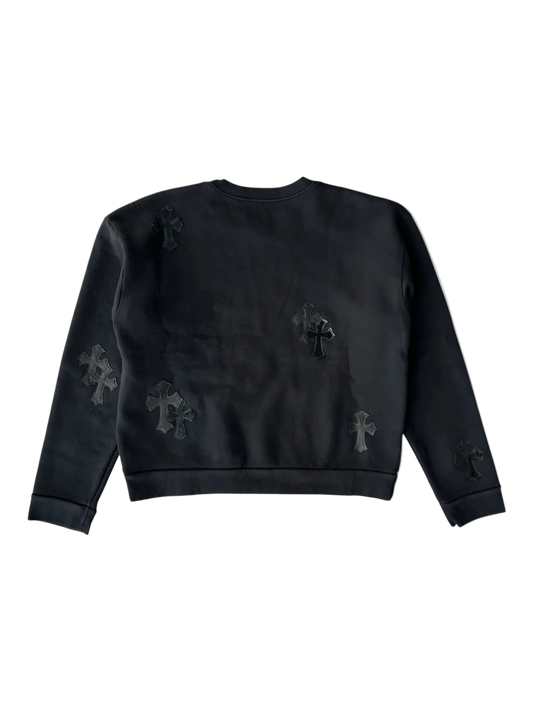 CHROME HEARTS TRI-CROSS PATCH CREWNECK