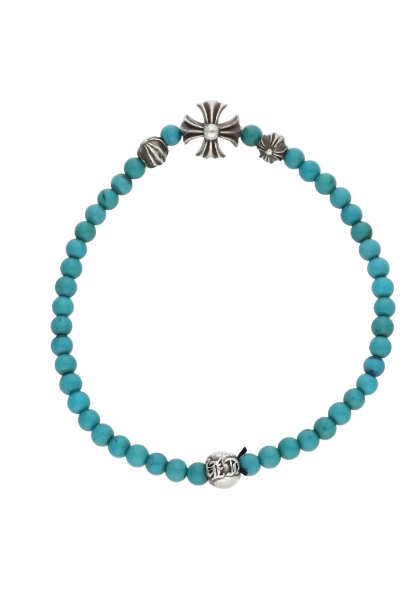 CHROME HEARTS TURQUOISE BEAD BRACELET