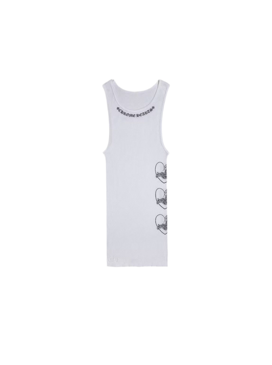 CHROME HEARTS LOVE YOU RIB HEART TANK TOP