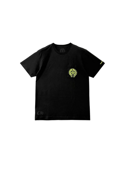 CHROME HEARTS NEON HORSESHOE LOGO T-SHIRT (BLACK)