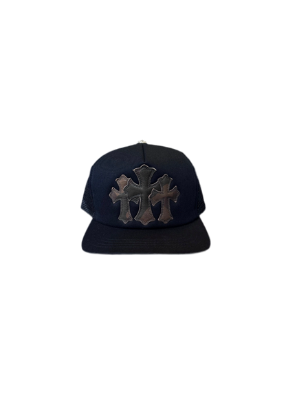 CHROME HEARTS CEMETERY TRUCKER HAT (BLACK/CAMO)