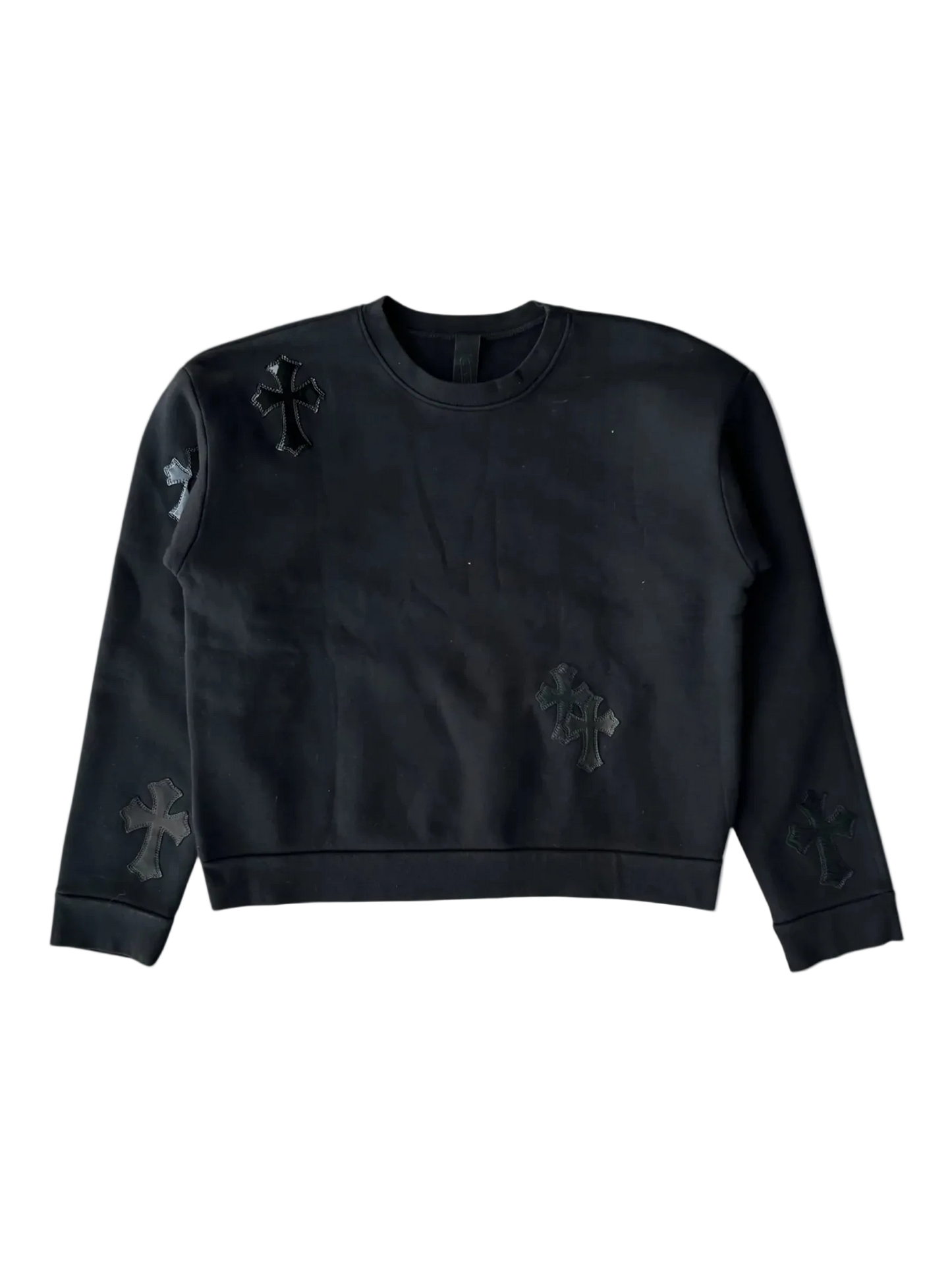 CHROME HEARTS TRI-CROSS PATCH CREWNECK