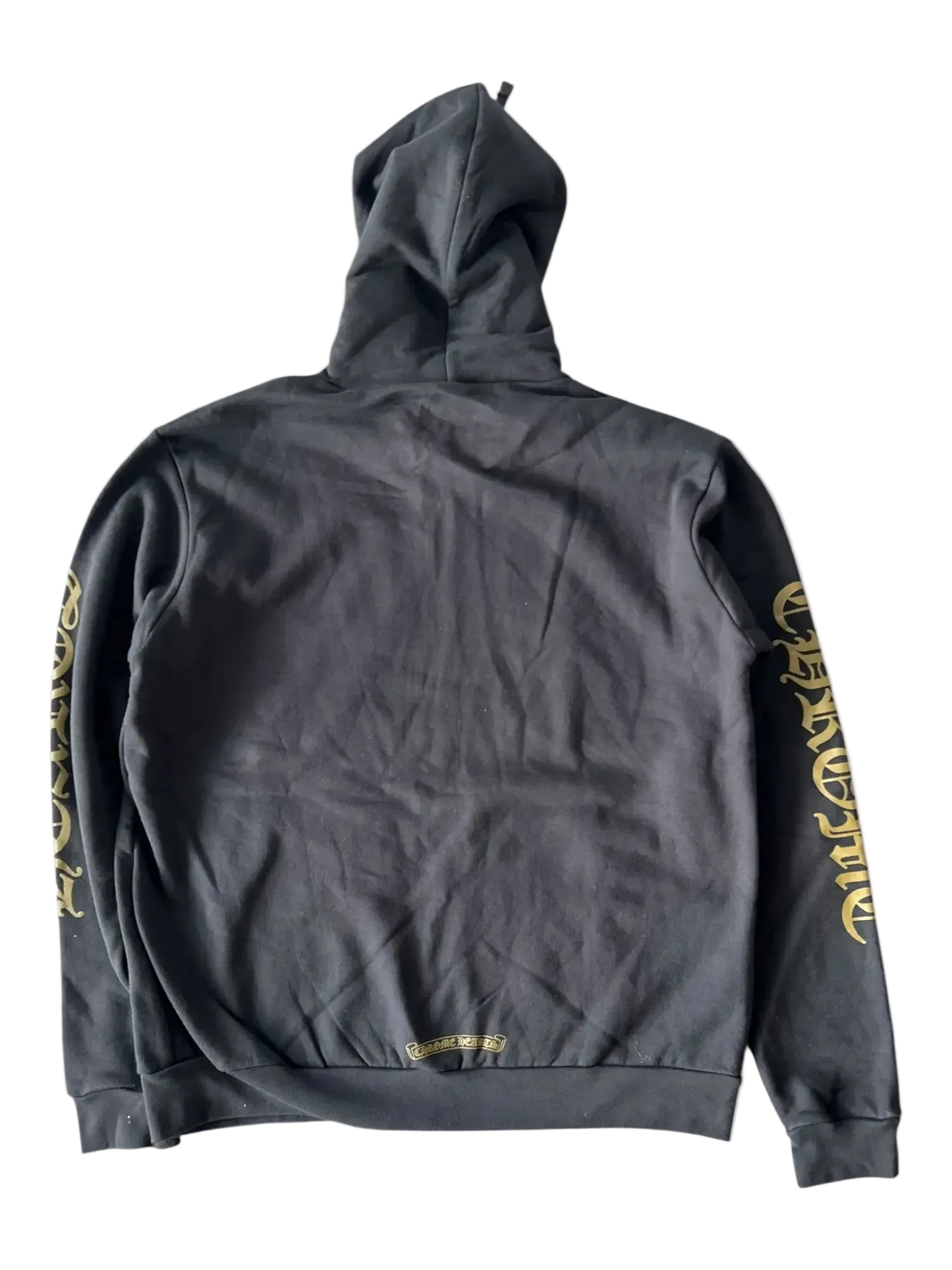 CHROME HEARTS OLIVE VERTICAL LOGO ZIP UP