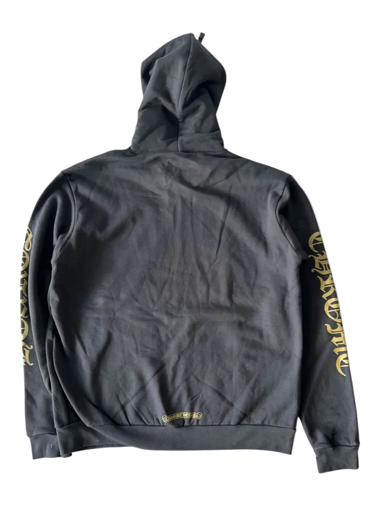 CHROME HEARTS OLIVE VERTICAL LOGO ZIP UP