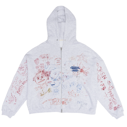 PALY HOLLYWOOD JOSHUA TREE DOUBLE HOOD ZIP UP HOODIE