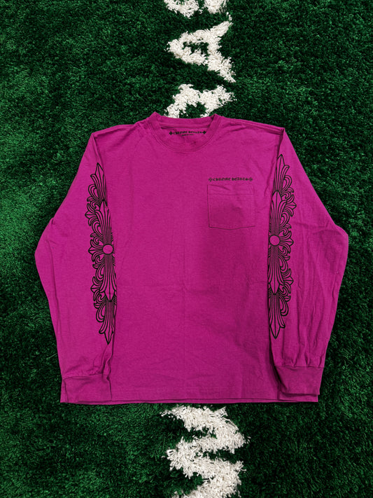 (U) CHROME HEARTS MATTY BOY WEB LONG SLEEVE SHIRT