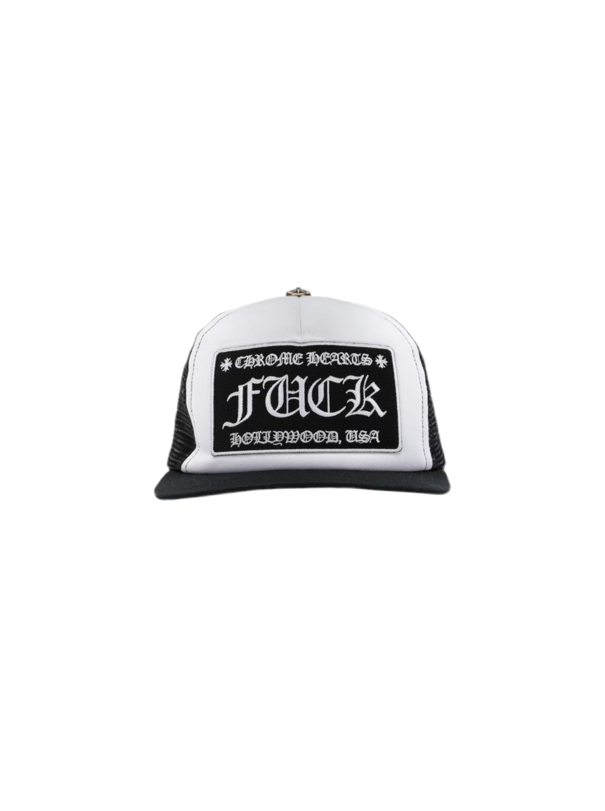 CHROME HEARTS HOLLYWOOD F*CK TRUCKER (WHITE)