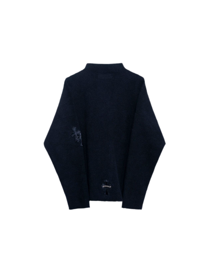 CHROME HEARTS PIMA-PONY CROSS PATCH CREWNECK