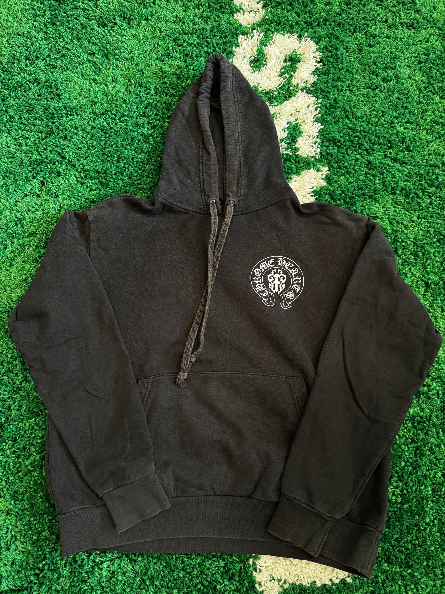 (USED) CHROME HEARTS VINE DAGGER USA LOGO HOODIE