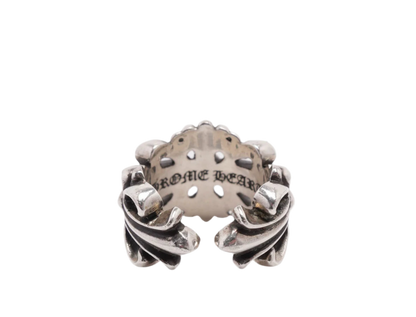 CHROME HEARTS DOUBLE FLORAL RING