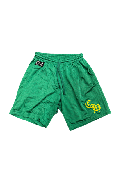 (U) CHROME HEARTS GREEN MESH SWEATPANTS
